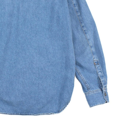 Mens Denim Overshirt Long Sleeve