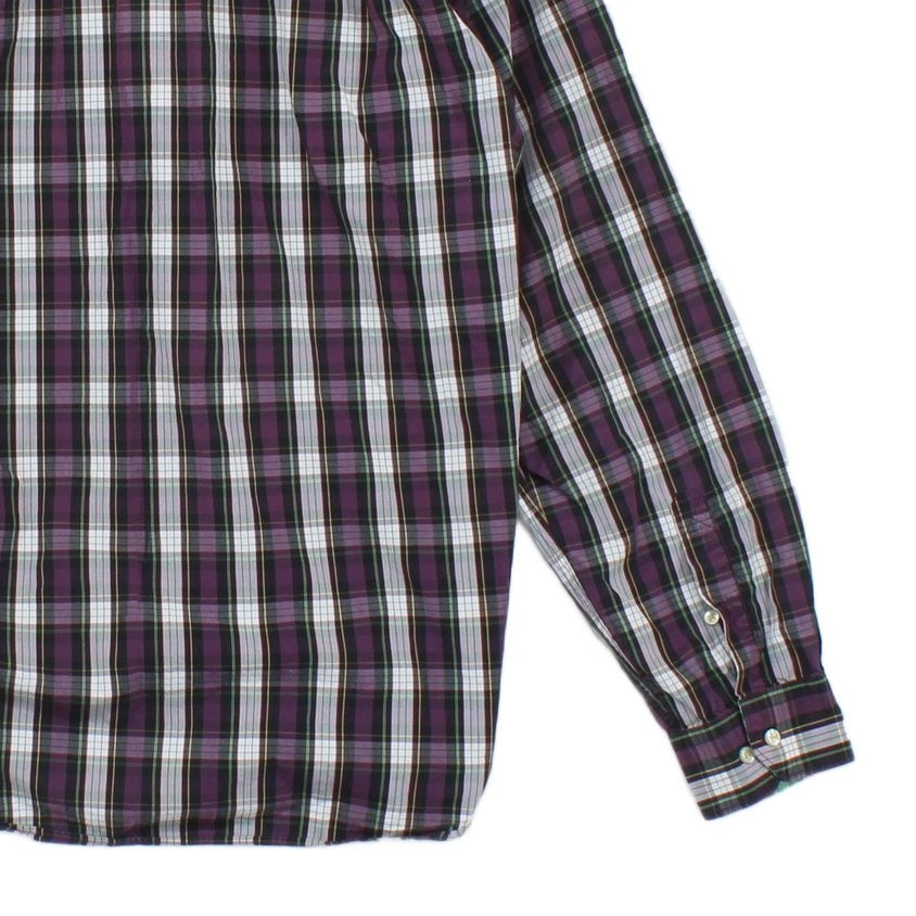 Mens Check Shirt Long Sleeve Classic