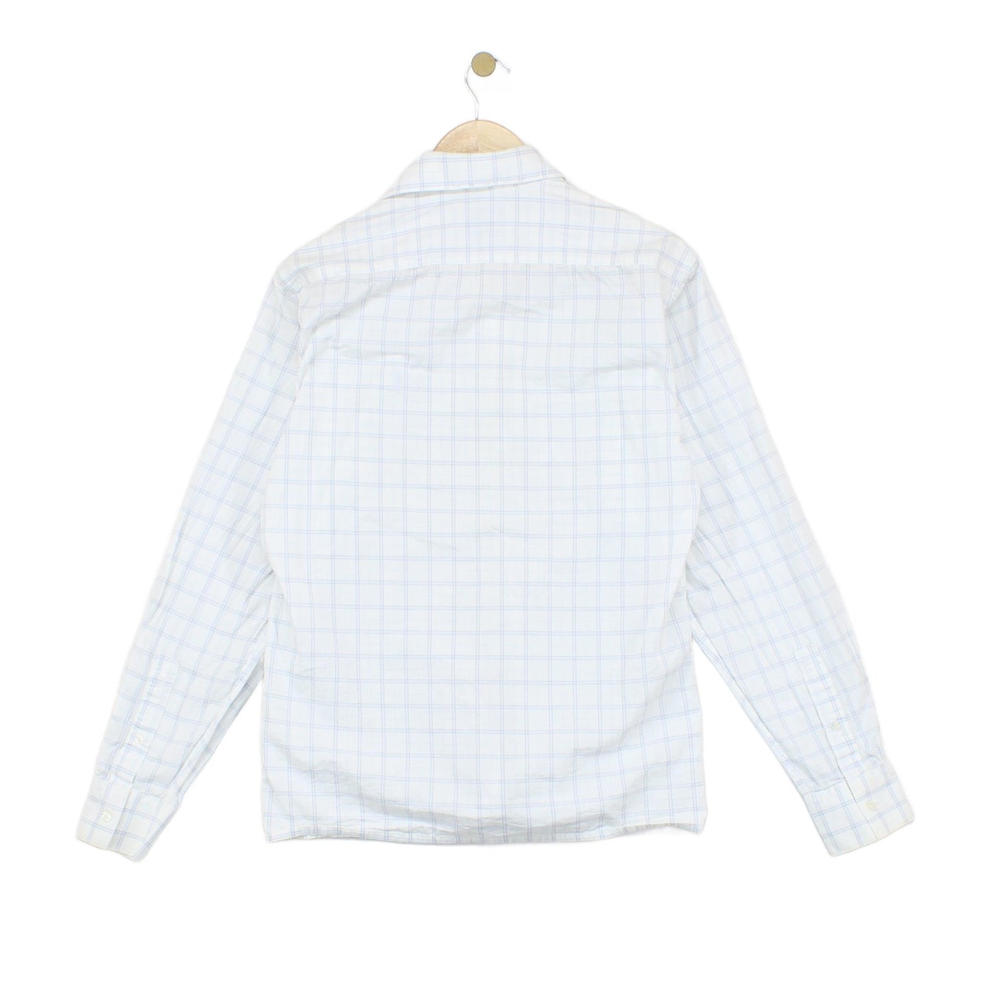 Mens Check Shirt Classic Formal