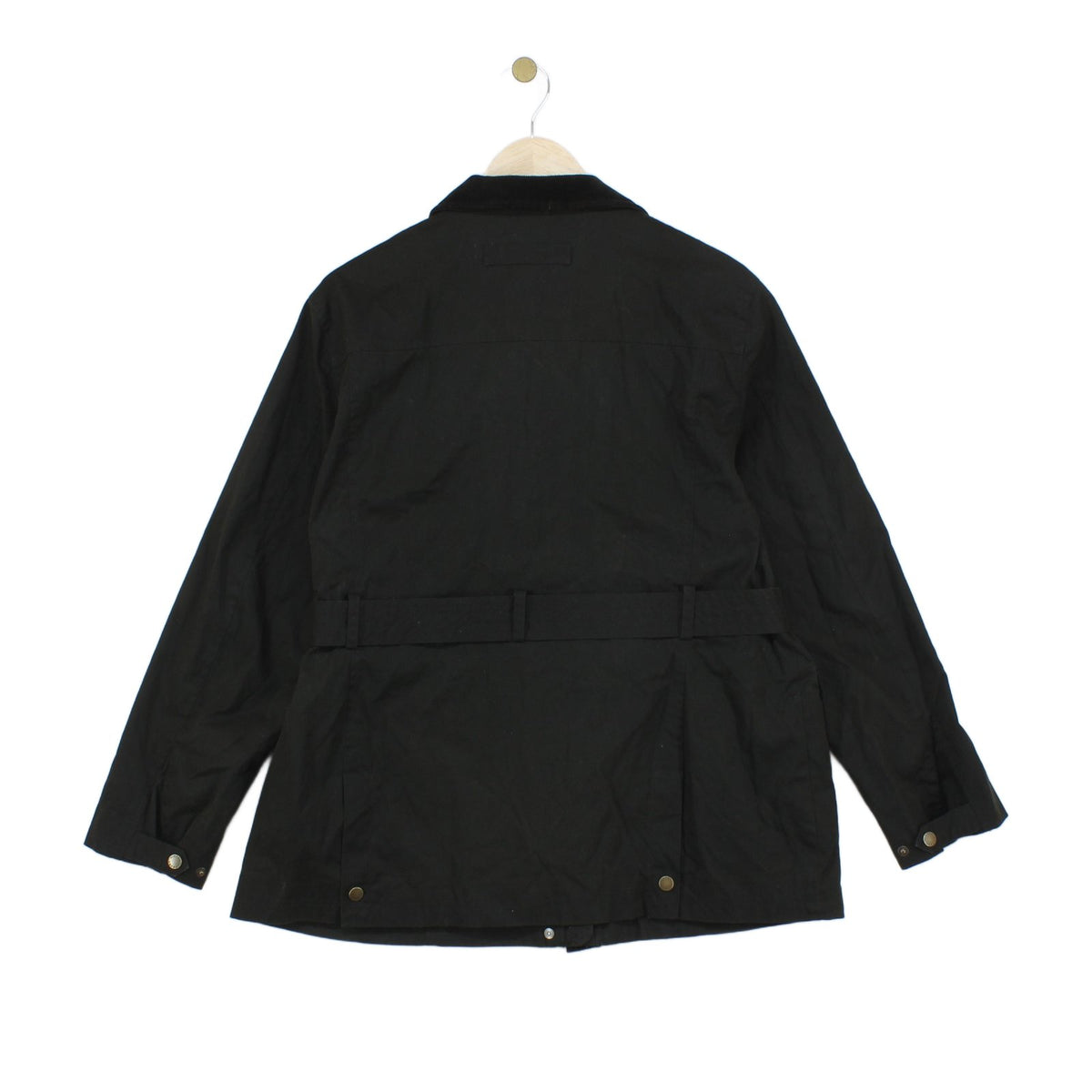 Womens Waxed Jacket Belted Classic Cotton
