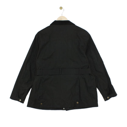Womens Waxed Jacket Belted Classic Cotton