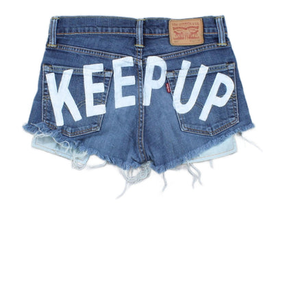 Womens Custom Denim Shorts  Distressed Summer