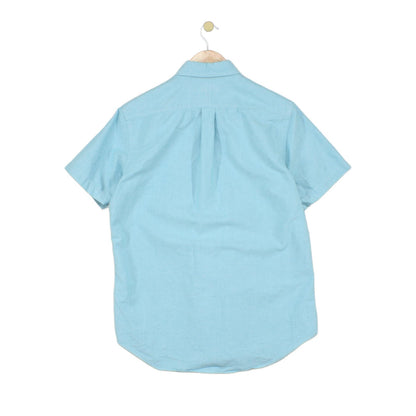 Mens Oxford Shirt Casual Short Sleeve Button Down