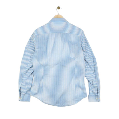 Mens Striped Shirt Regular Fit Stretch