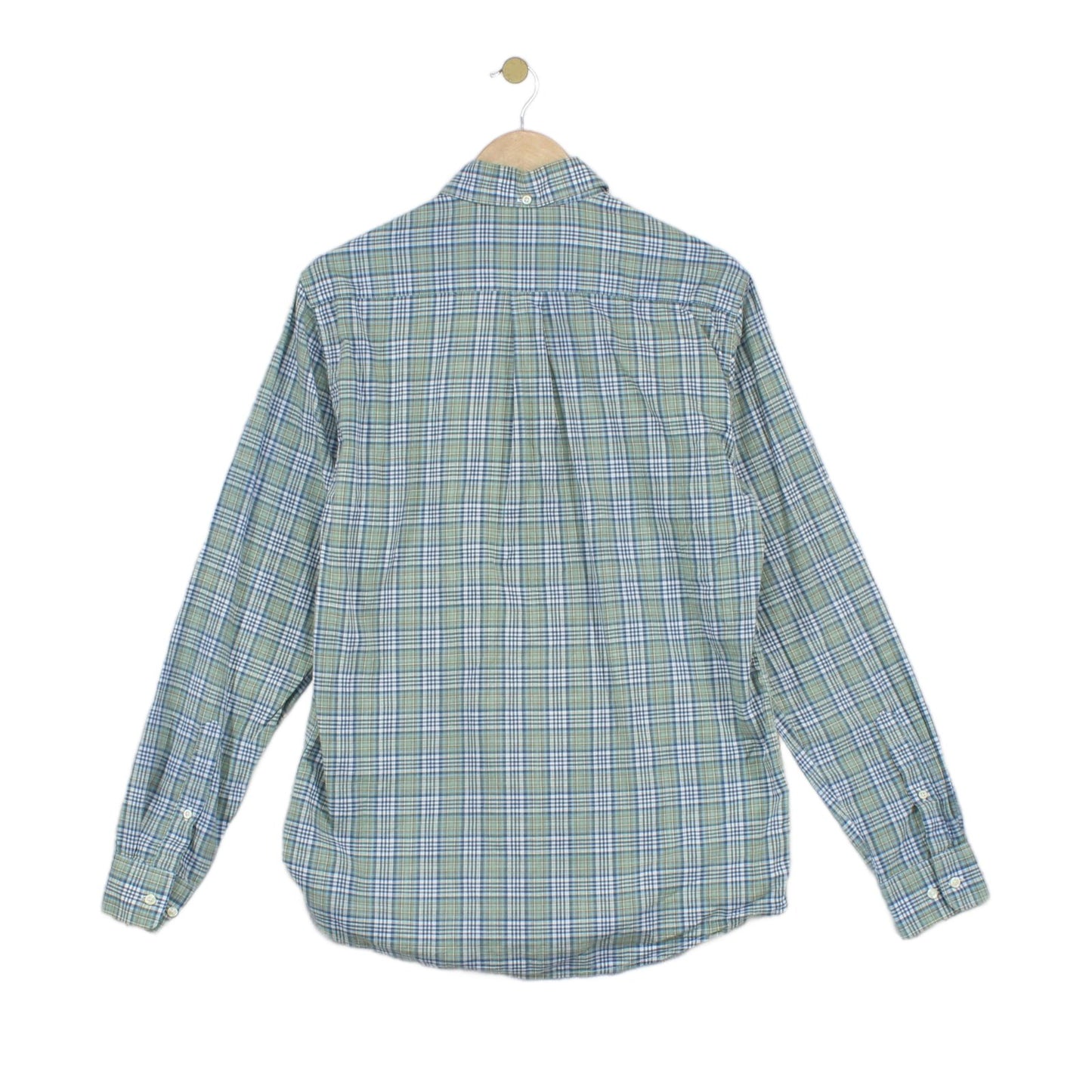 Mens Plaid Shirt Tailored Fit Long Sleeve Casual