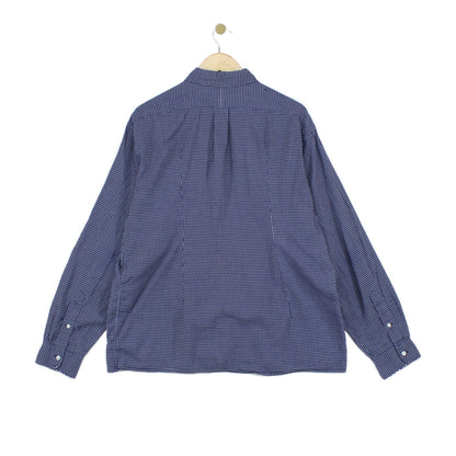 Mens Check Shirt Button Down Long Sleeve
