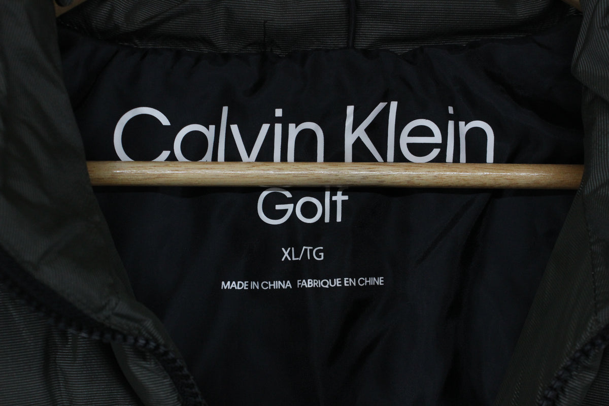 Mens Quilted Jacket Padded Full Zip Golf