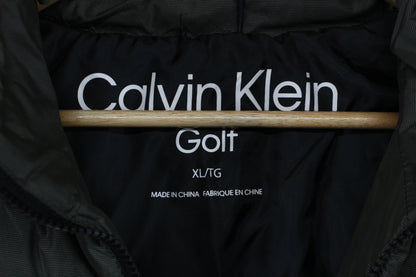 Mens Quilted Jacket Padded Full Zip Golf
