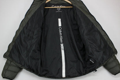 Mens Quilted Jacket Padded Full Zip Golf