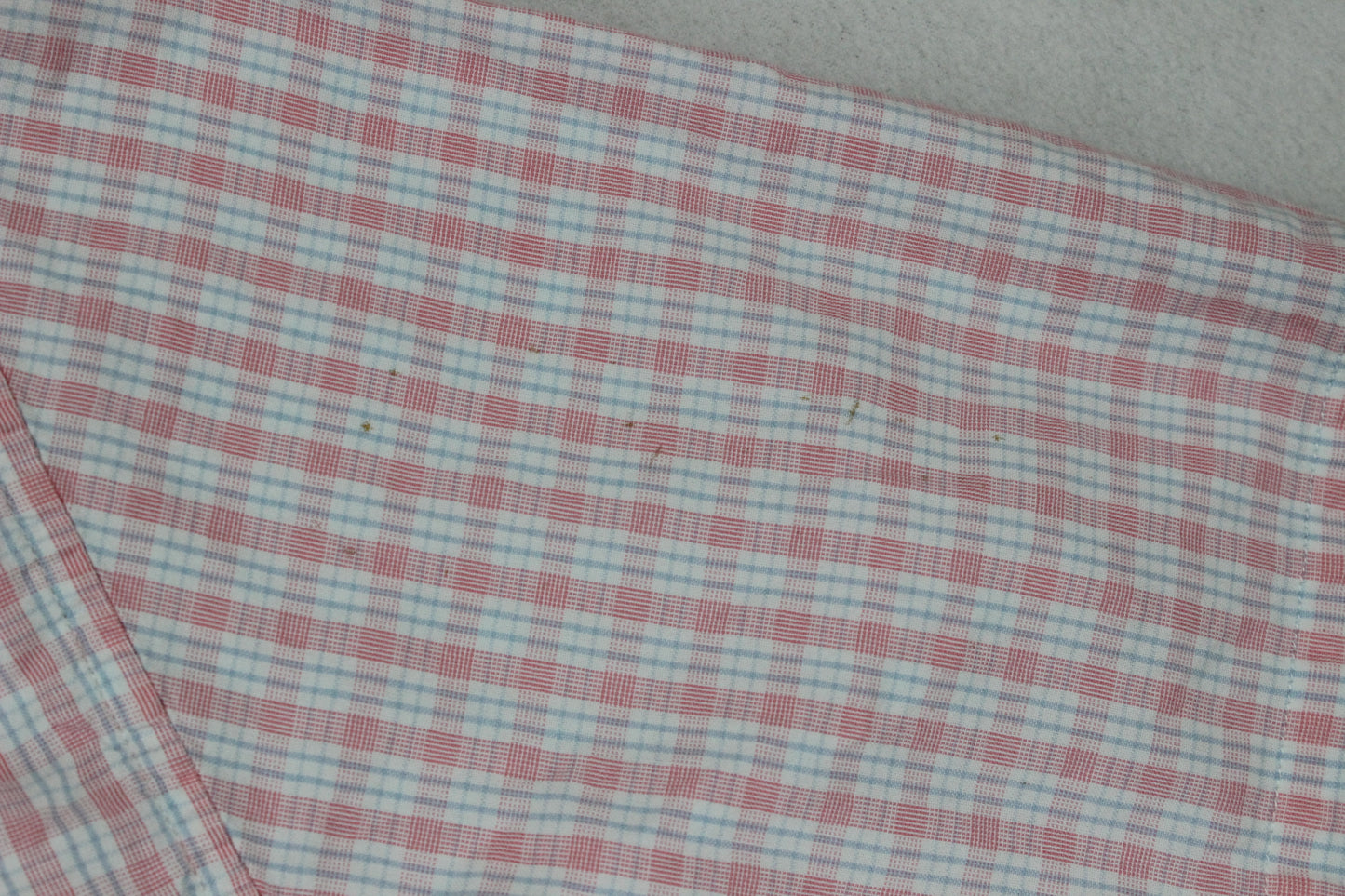 Mens Shirt Short Sleeve Check Button Up Collared