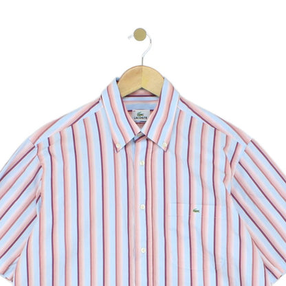 Mens Striped Shirt  Short Sleeve Casual