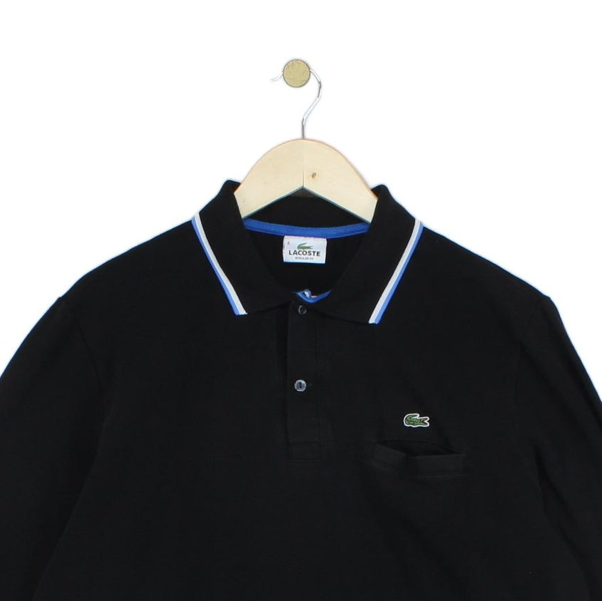 Mens Polo Shirt Long Sleeve Classic Logo