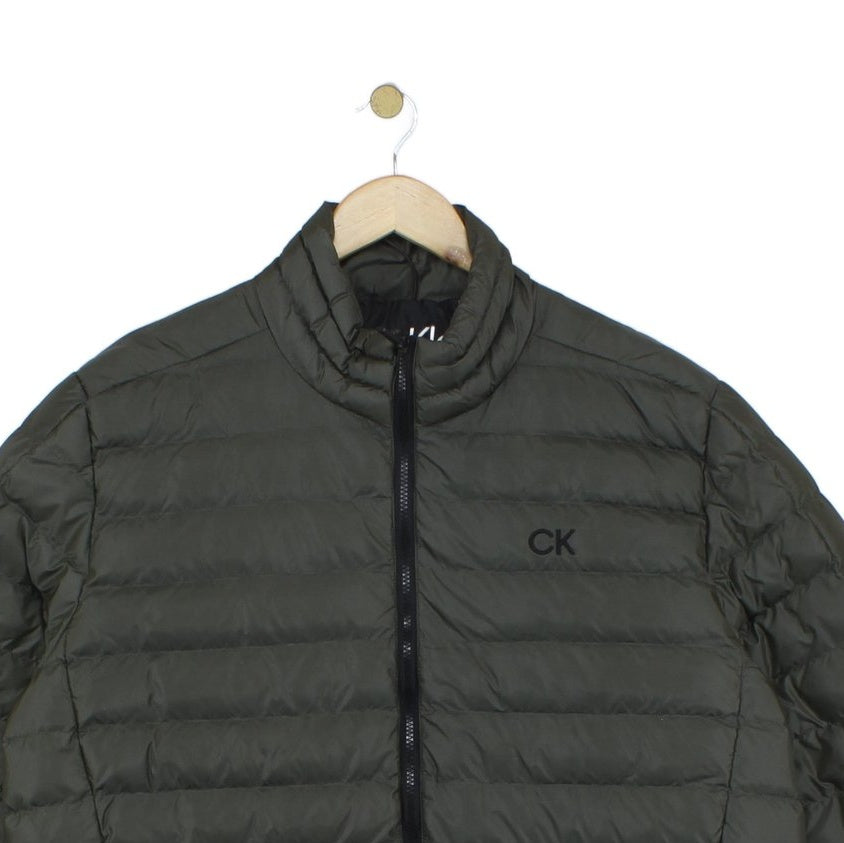Mens Quilted Jacket Padded Full Zip Golf