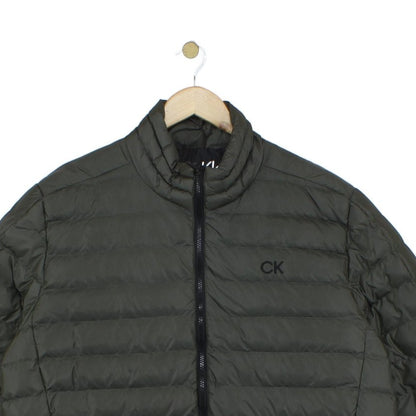 Mens Quilted Jacket Padded Full Zip Golf