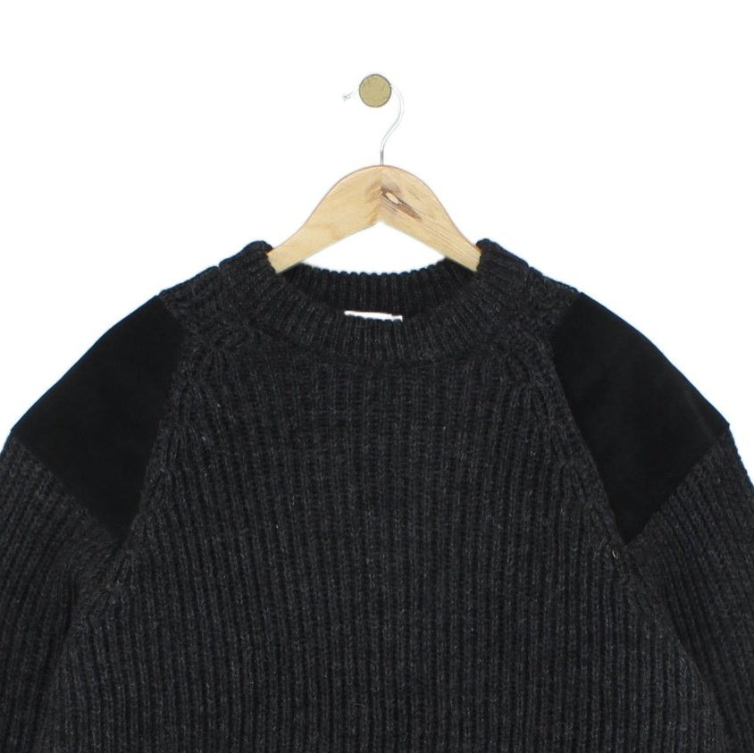 Mens Fisherman Jumper Knitted Wool