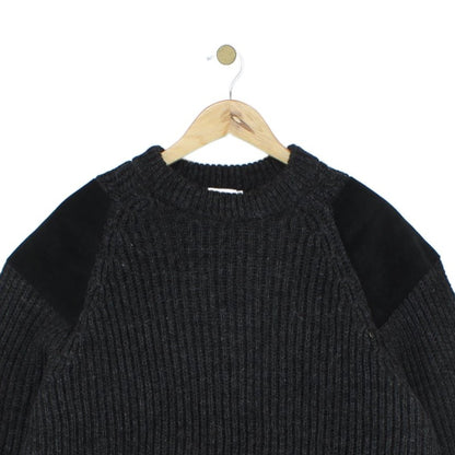 Mens Fisherman Jumper Knitted Wool