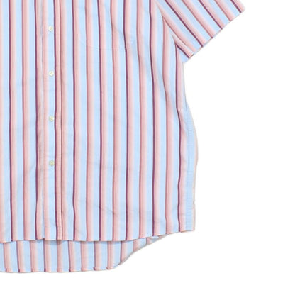 Mens Striped Shirt  Short Sleeve Casual