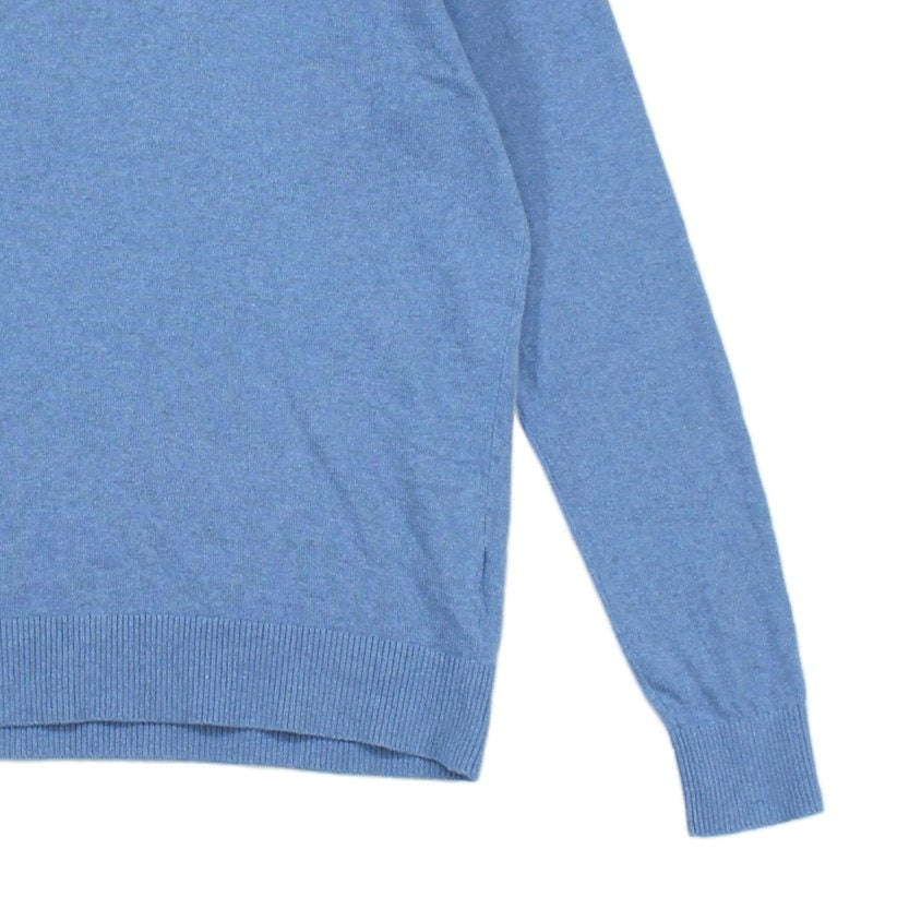 Mens Jumper Pima Cotton Cashmere Blend