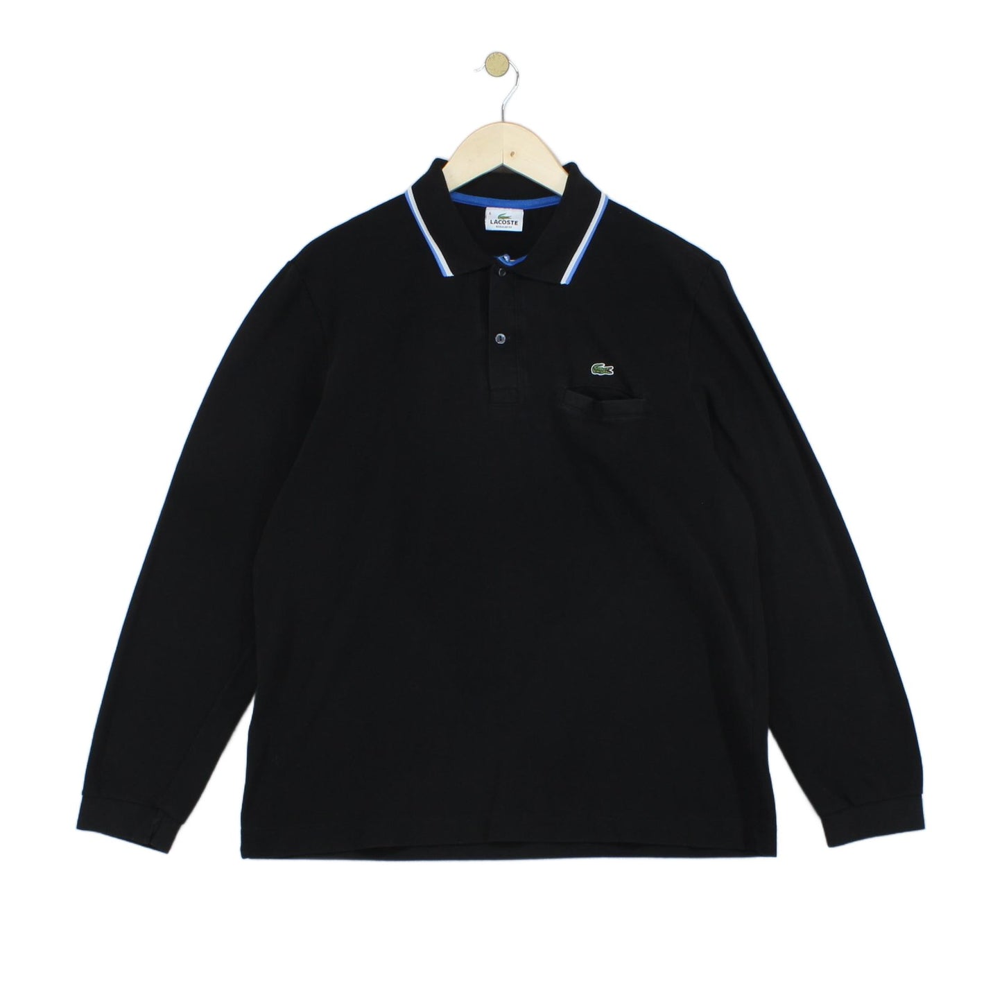 Mens Polo Shirt Long Sleeve Classic Logo
