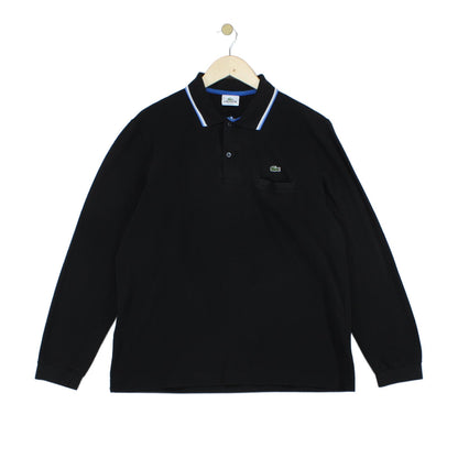 Mens Polo Shirt Long Sleeve Classic Logo