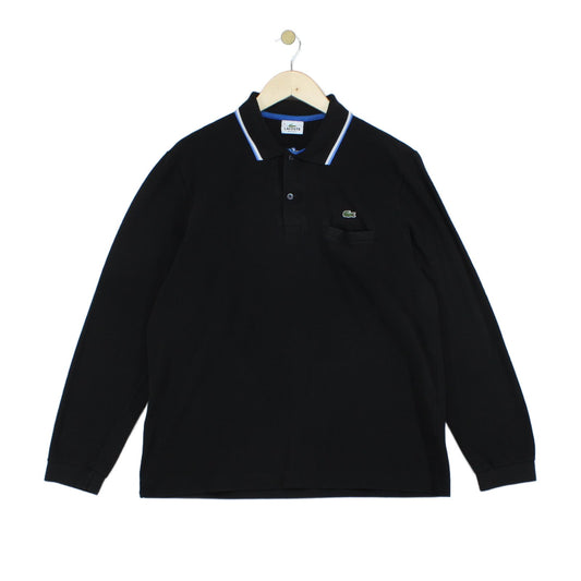 Mens Polo Shirt Long Sleeve Classic Logo