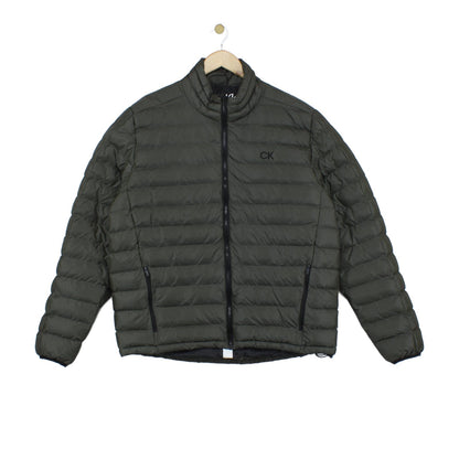 Mens Quilted Jacket Padded Full Zip Golf