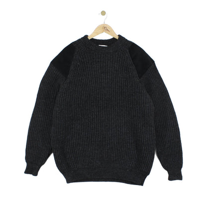 Mens Fisherman Jumper Knitted Wool