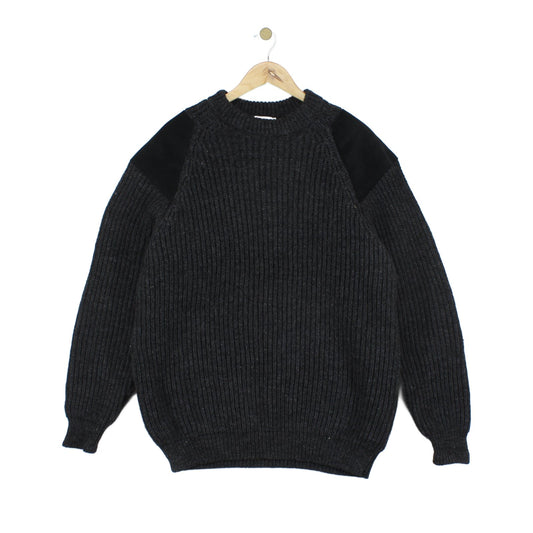 Mens Fisherman Jumper Knitted Wool