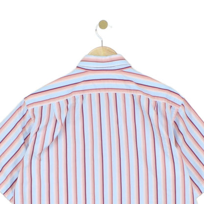 Mens Striped Shirt  Short Sleeve Casual