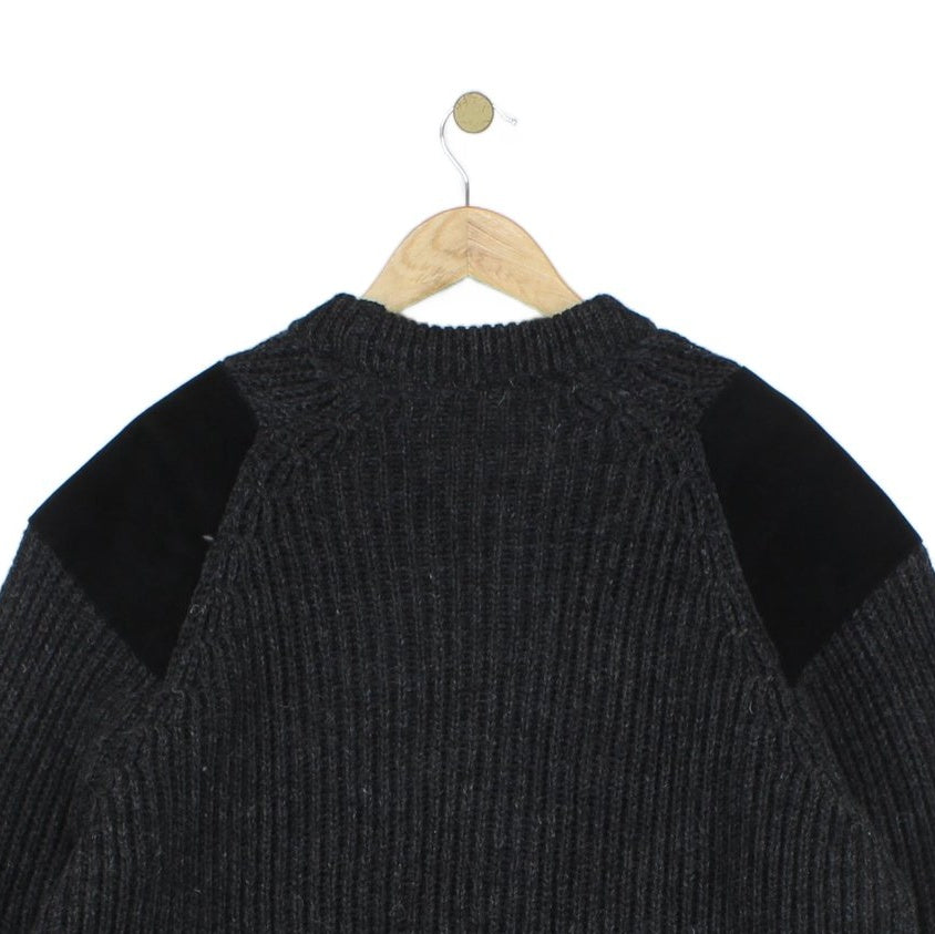 Mens Fisherman Jumper Knitted Wool