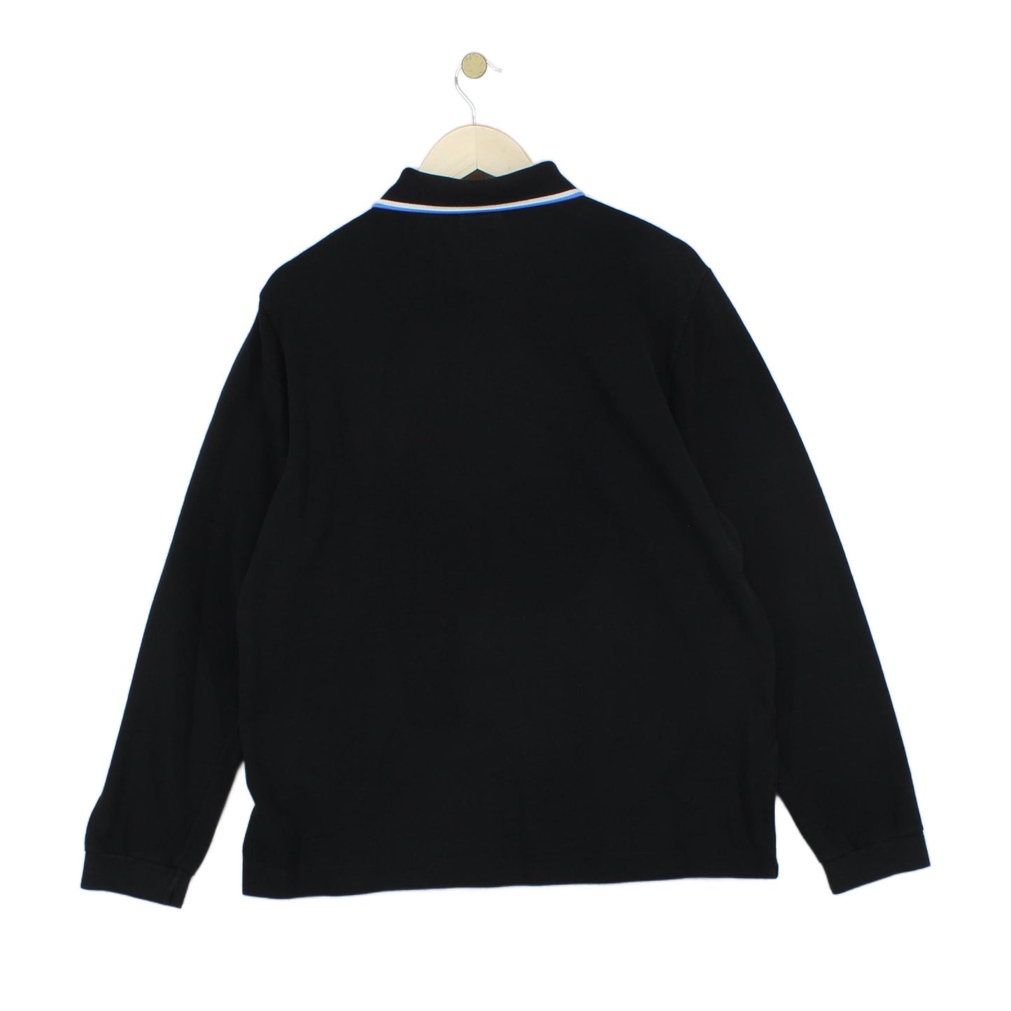 Mens Polo Shirt Long Sleeve Classic Logo