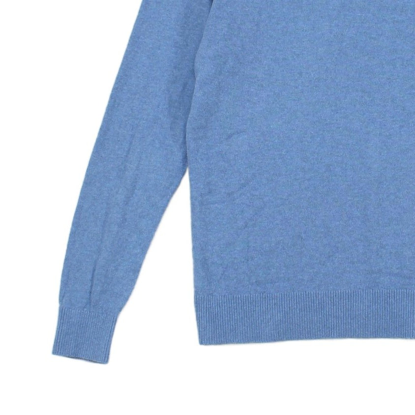 Mens Jumper Pima Cotton Cashmere Blend