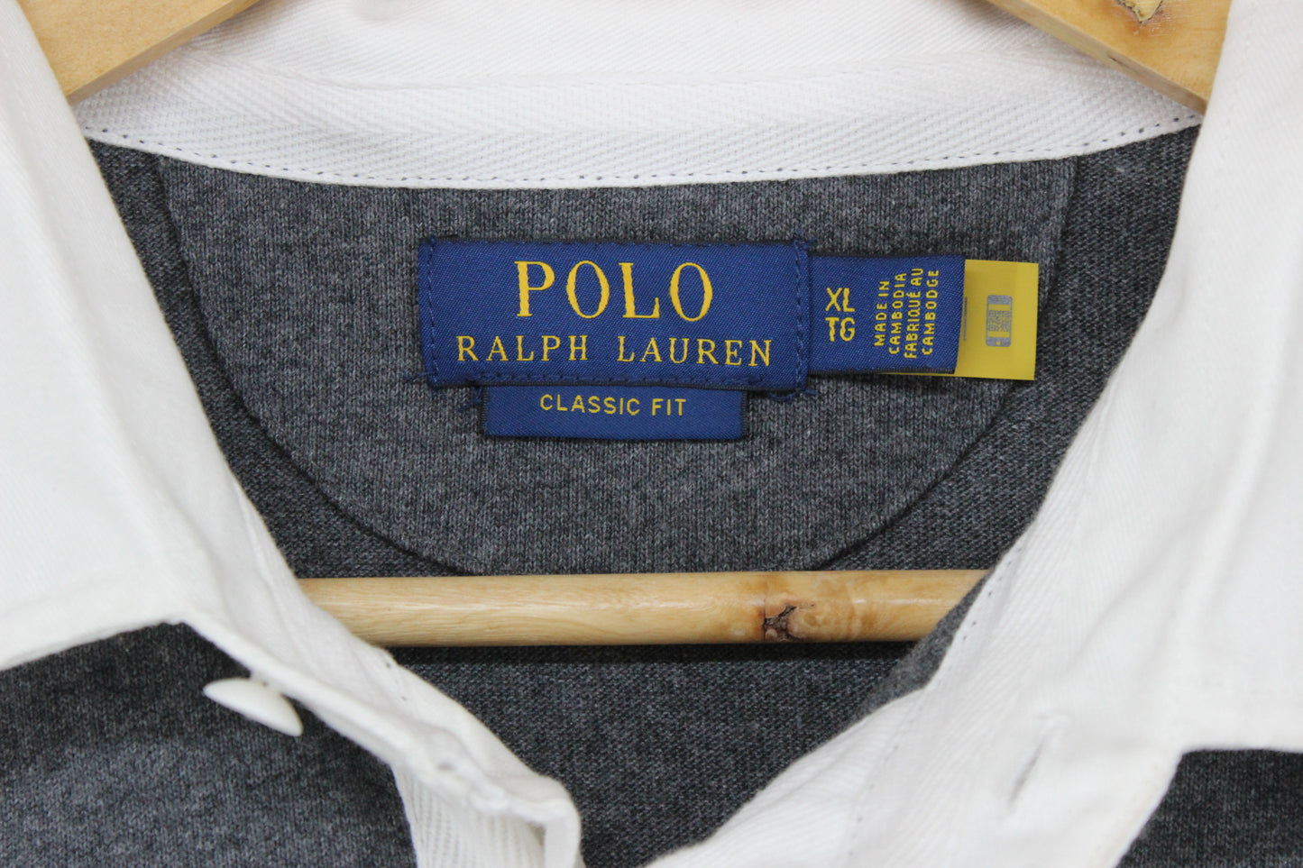 Mens Rugby Polo Shirt Classic Fit Long Sleeve