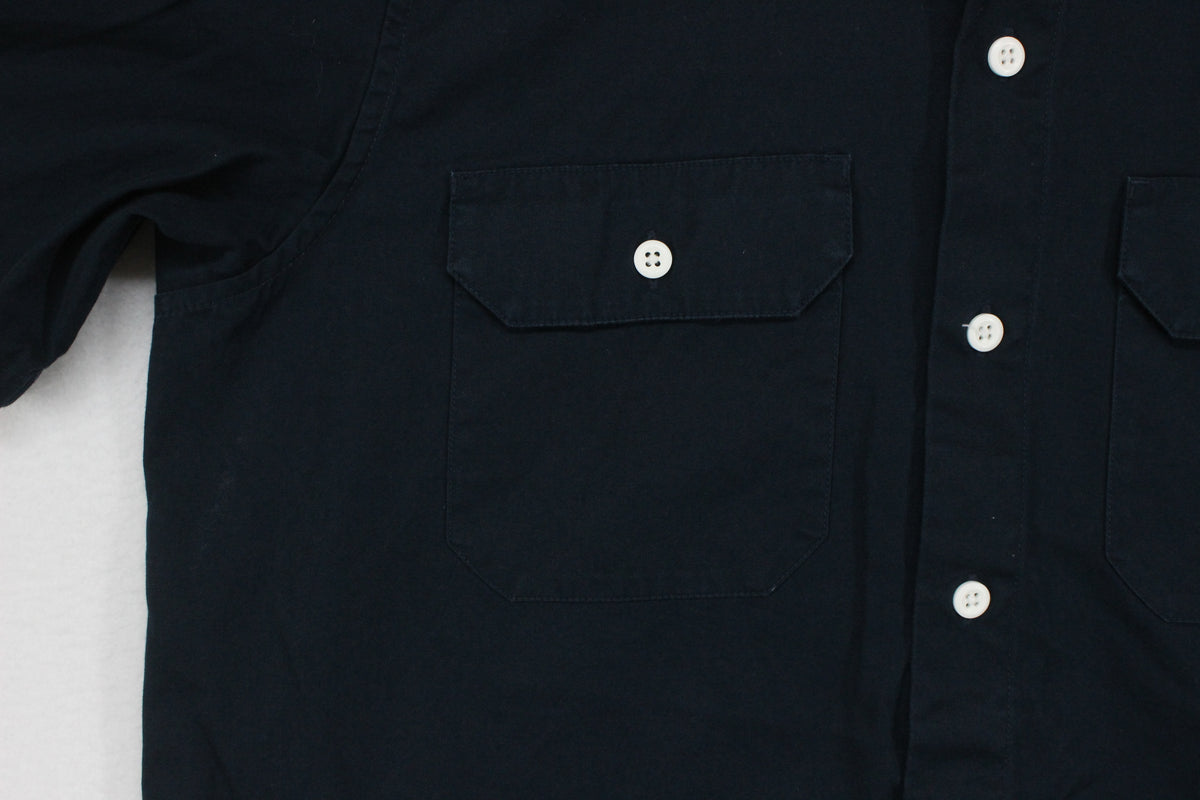 Mens Workwear Shirt Button Up Short Sleeve