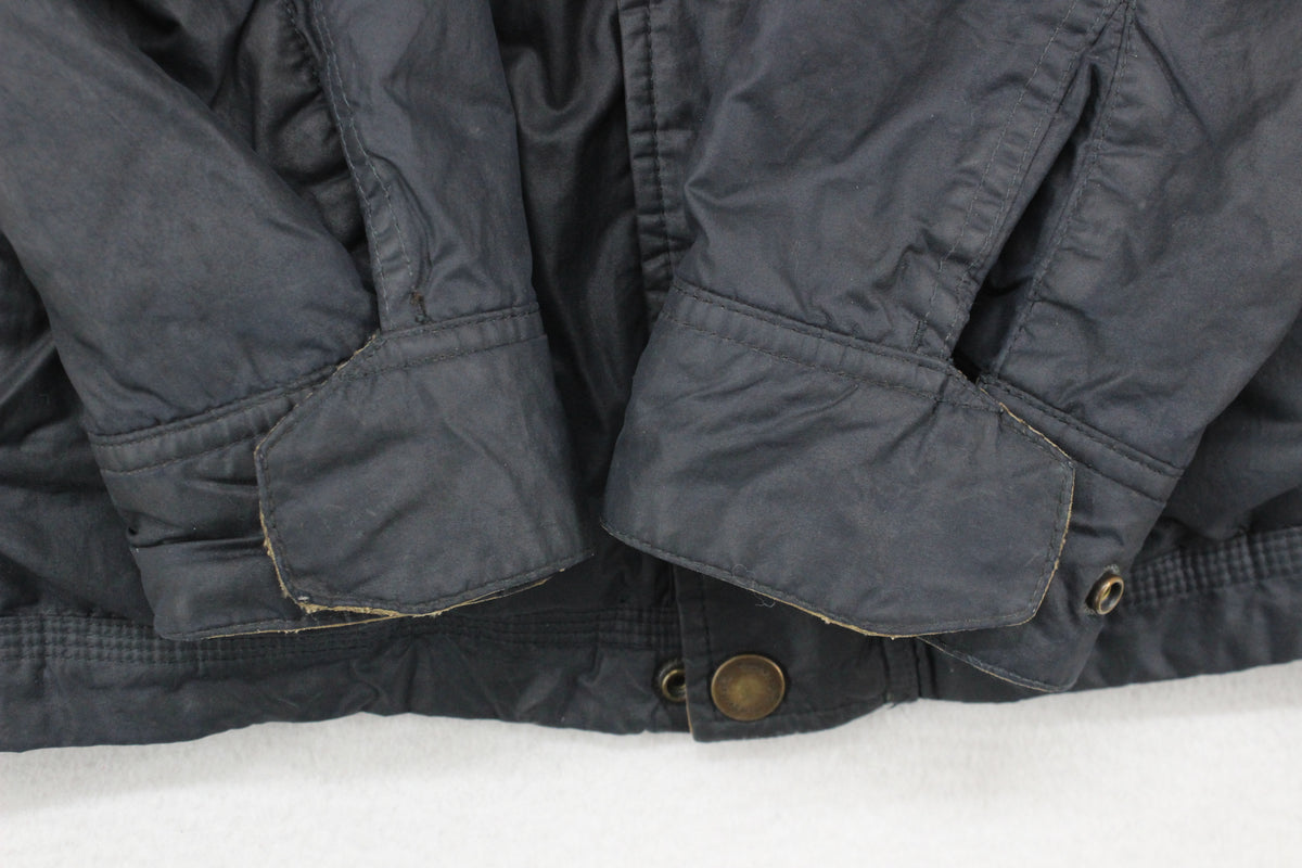 Mens Field Jacket Insulated Corduroy Collar Full Zip
