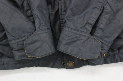 Mens Field Jacket Insulated Corduroy Collar Full Zip