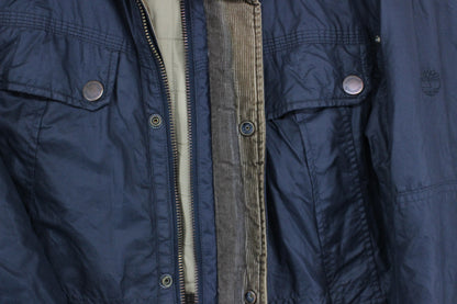 Mens Field Jacket Insulated Corduroy Collar Full Zip