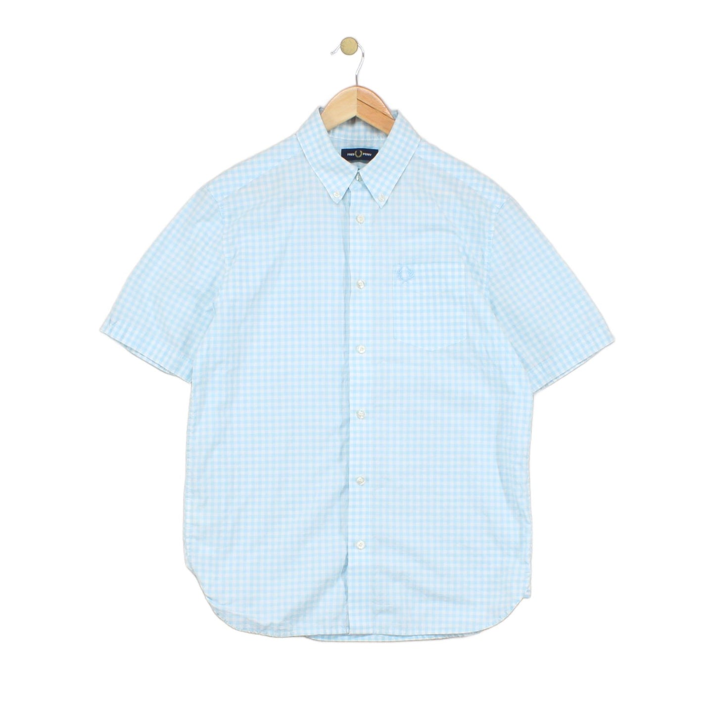 Mens Shirt Short Sleeve Check Classic