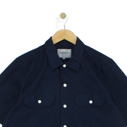 Mens Workwear Shirt Button Up Short Sleeve