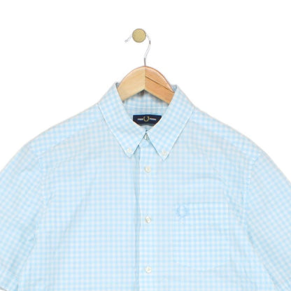 Mens Shirt Short Sleeve Check Classic