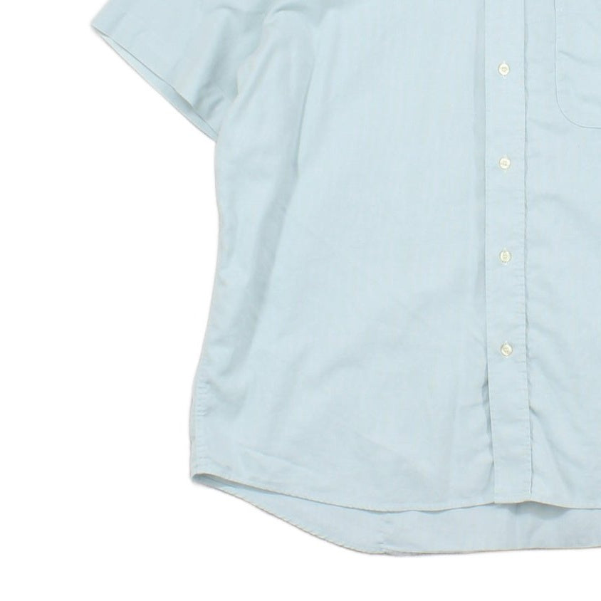 Mens Shirt Button Up Short Sleeve Classic