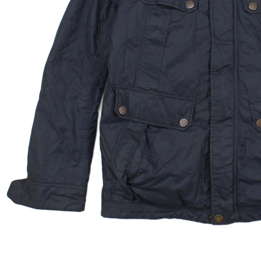 Mens Field Jacket Insulated Corduroy Collar Full Zip