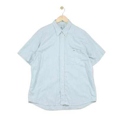 Mens Shirt Button Up Short Sleeve Classic