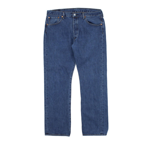 Mens 501 Jeans Classic Fit Denim Straight Leg Cotton