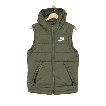 Mens Bodywarmer Hooded Puffer Outerwear