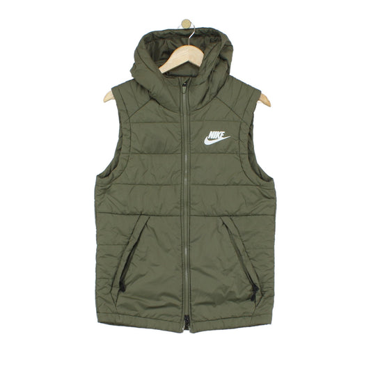 Mens Bodywarmer Hooded Puffer Outerwear