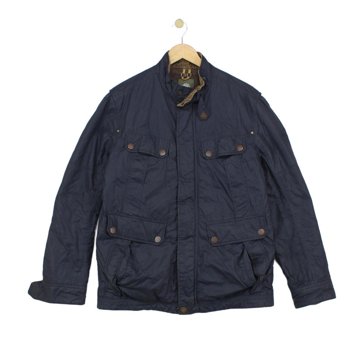 Mens Field Jacket Insulated Corduroy Collar Full Zip