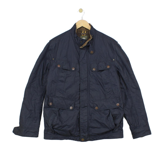Mens Field Jacket Insulated Corduroy Collar Full Zip