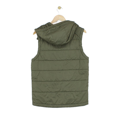Mens Bodywarmer Hooded Puffer Outerwear