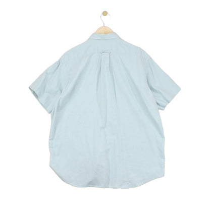 Mens Shirt Button Up Short Sleeve Classic